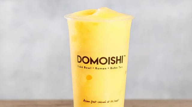 Peach smoothie.