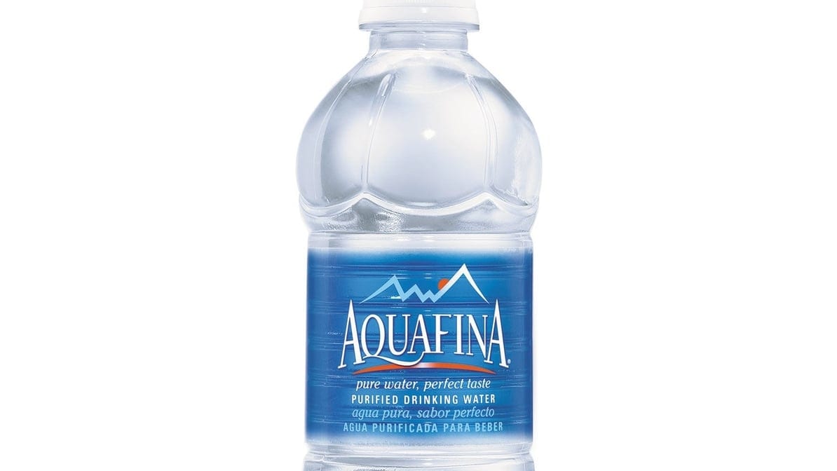 Bottled water.