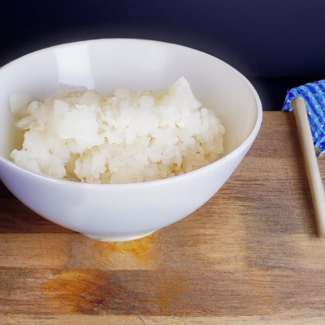 Side of white rice.