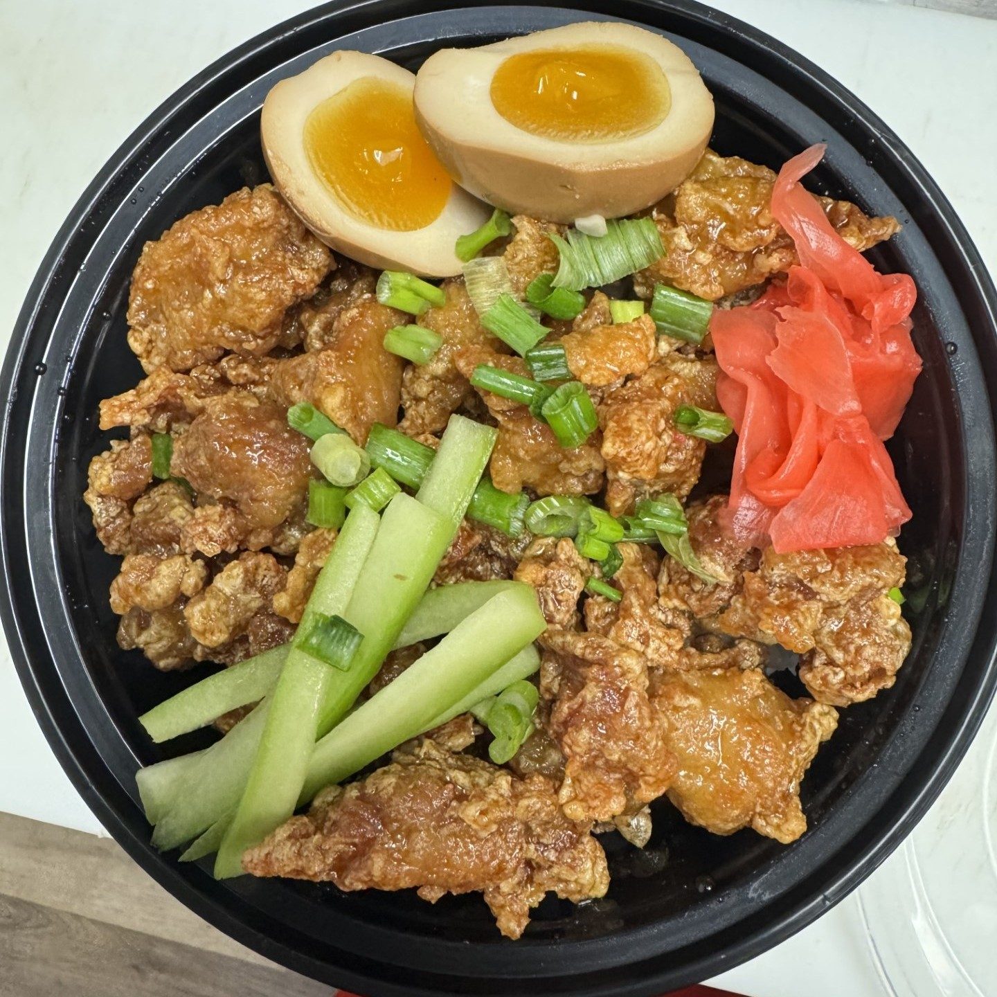 Soy Garlic Chicken Rice Bowl.