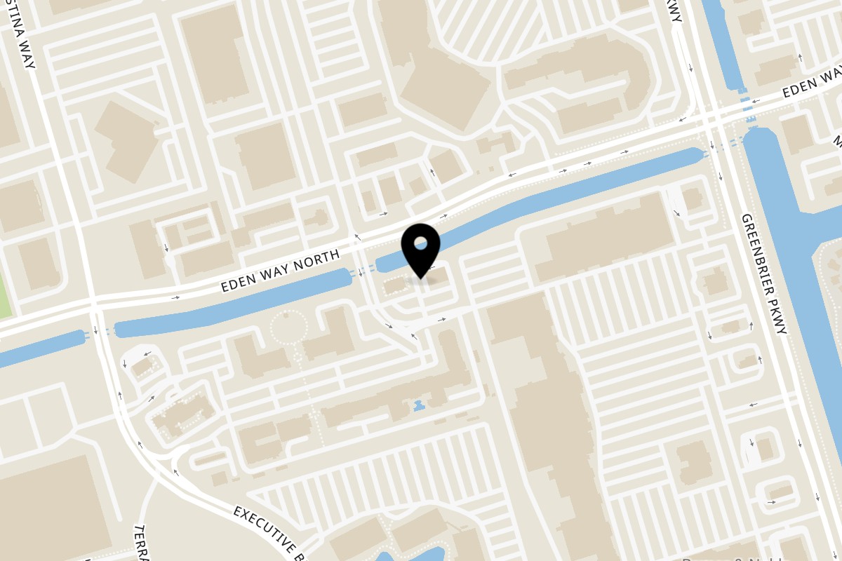 Map showing the location of DOMOISHI Chesapeake on 801 Eden Way N in Chesapeake